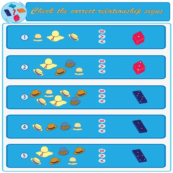 Mantıksal görev. Doğru medeni işaret kontrol edin. Vektör çizim