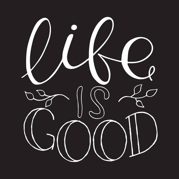 Каллиграфия Вдохновляющая цитата. Письмо. Мотивация для жизни и счастья. Для оформления открыток и плакатов
