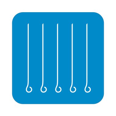 Şiş simgesini. Vektör illustratio