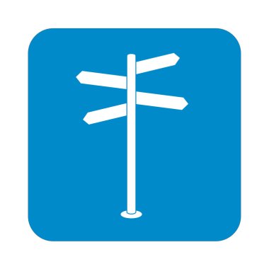 Yol simgesi vektör illüstrasyonu 