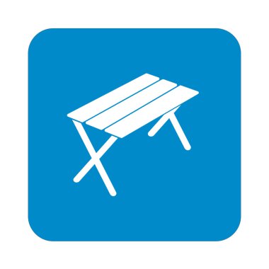 Kamp tablo simgesi. Vektör illustratio