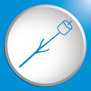 Zephyr şiş simgesini. Vektör illustratio