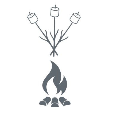 Zephyr şiş simgesini. Vektör illustratio