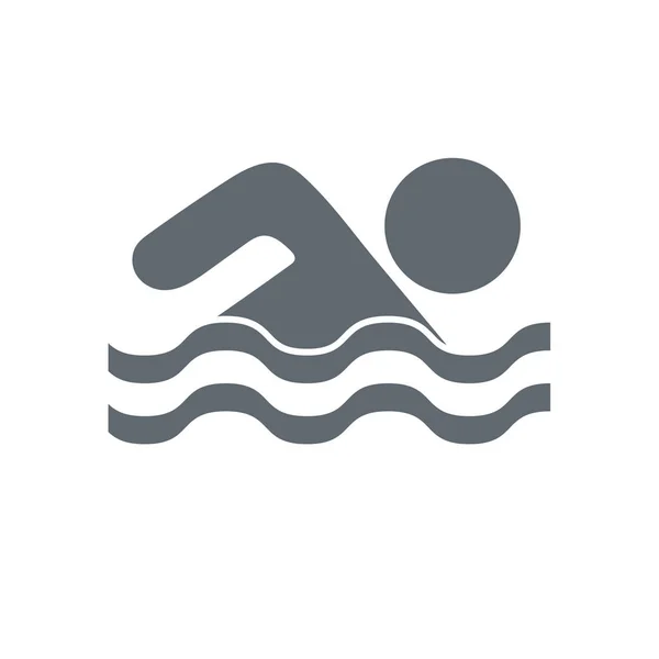 Swimming water sport icon. Vector illustratio