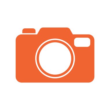 Fotoğraf Kamerası Simgesi. Vektör İllüstrasyonu