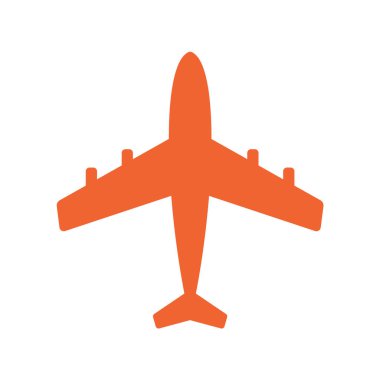 Pplane simgesi basit düz vektör çizimi