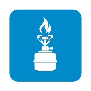 Kamp simge vektör soba. Vektör çizim