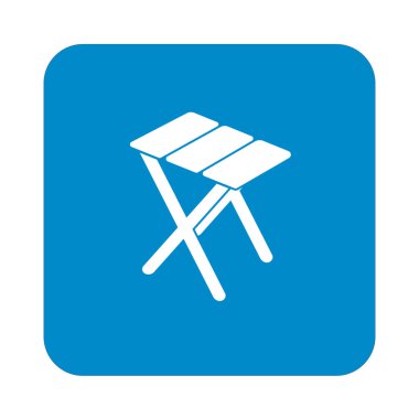 Kamp dışkı simgesi. Vektör illustratio