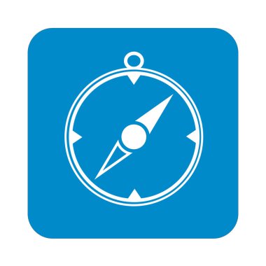 Pusula simgesini izole blac