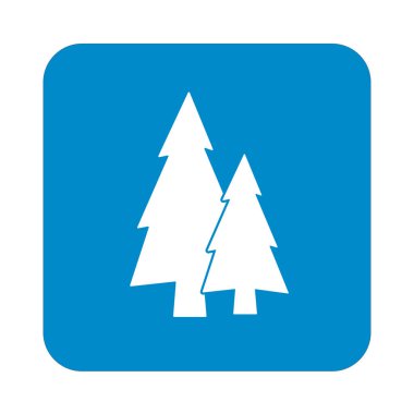 düz simgesi çam ağaçları 