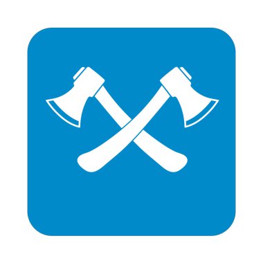 Balta simgesi. Balta simgesi. Düz vektör illustratio