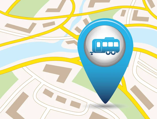 Kamp karavan simgesi. Vektör çizim 