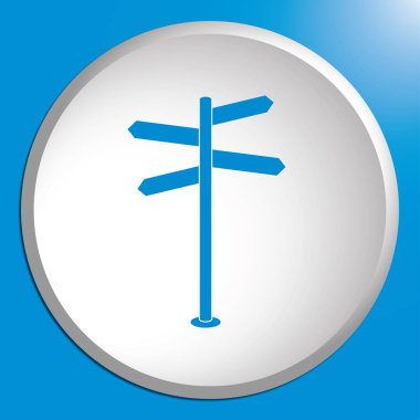 Yol simgesi vektör illüstrasyonu 