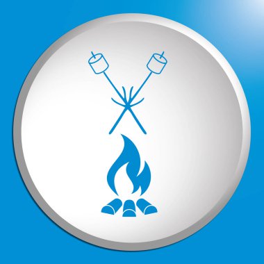 Zephyr şiş simgesini. Vektör illustratio