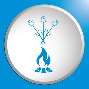 Zephyr şiş simgesini. Vektör illustratio