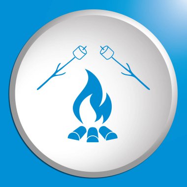 Zephyr şiş simgesini. Vektör illustratio