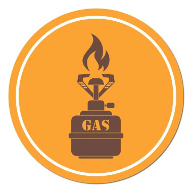 Kamp simge vektör soba. Vektör çizim