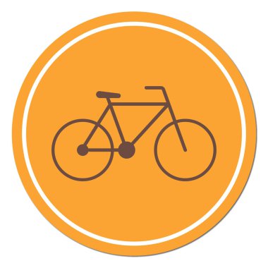 Bisiklet / Kiralama simge vektör illustratio