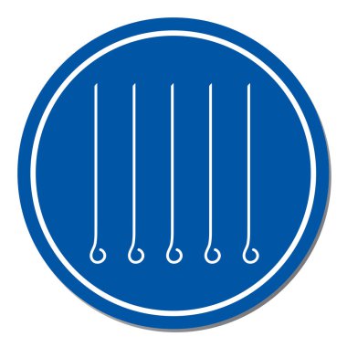 Şiş simgesini ayarla. Vektör illustratio