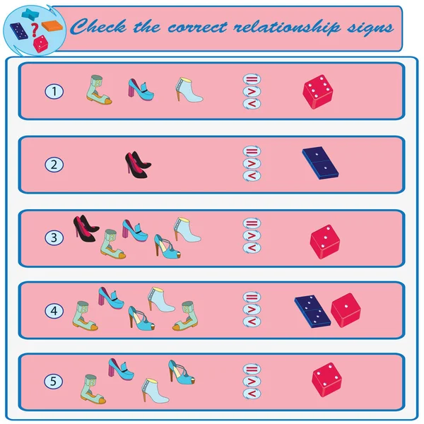 Mantıksal görev. Doğru medeni işaret kontrol edin. Vektör çizim