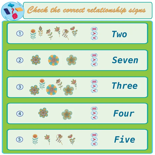 Mantıksal görev. Doğru medeni işaret kontrol edin. Vektör çizim