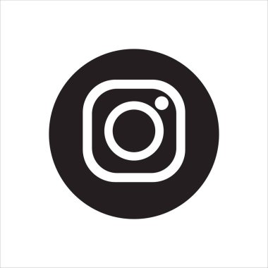 Instagram sosyal medya simge vektör