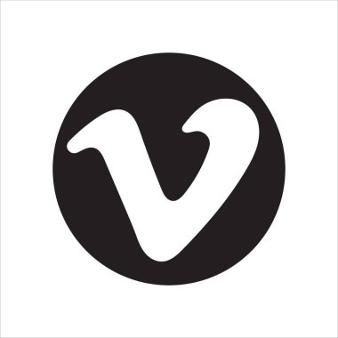 Düz vimeo simgesi arka plan vektör görüntü