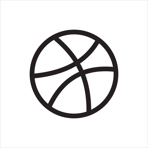 Dribbble Social Media Logo Icon Vector Image — Stock Vector