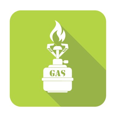 Kamp simge vektör soba. Vektör çizim