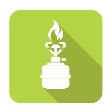 Kamp simge vektör soba. Vektör çizim