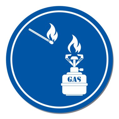 Kamp simge vektör soba. Vektör çizim