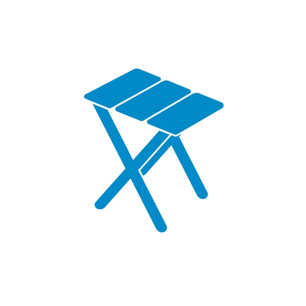 Camping Stool Icon Vector Illustratio — Stock Vector