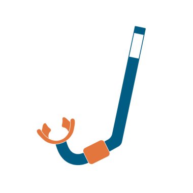 Dalış Şnorkel simgesi. Dalış vektör çizim için tüp izole