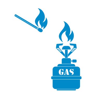 Kamp simge vektör soba. Vektör çizim