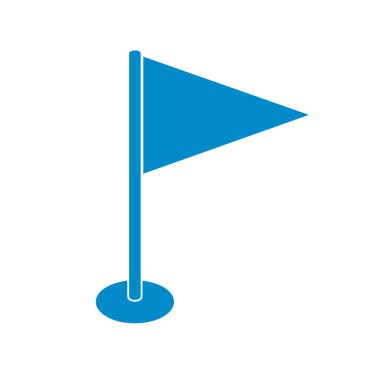 Bayrak işareti simgesi. Konum işaretçisi işaret