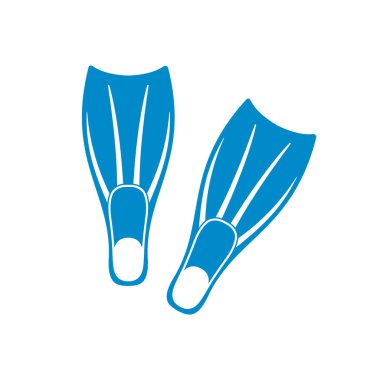 Dalış paletleri simgesi. Vektör illustratio