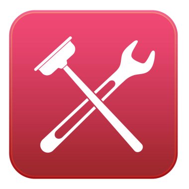 Sıhhi tesisat iş sembol simge. Vektör çizim