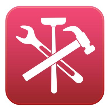 Sıhhi tesisat iş sembol simge. Vektör çizim