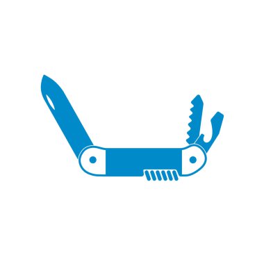 Kamp bıçak simgesi. Vektör illustratio