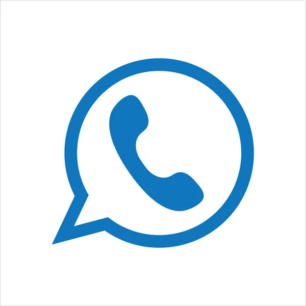 Whatsapp Messenger Simgesi Basit Stil Vektör Görüntü — Stok Vektör