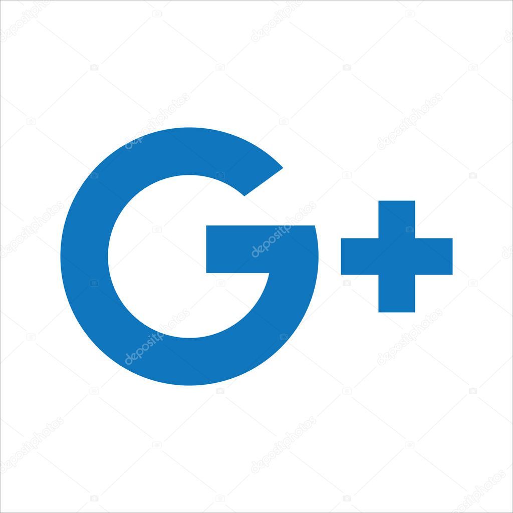 Google plus icon simple style vector image