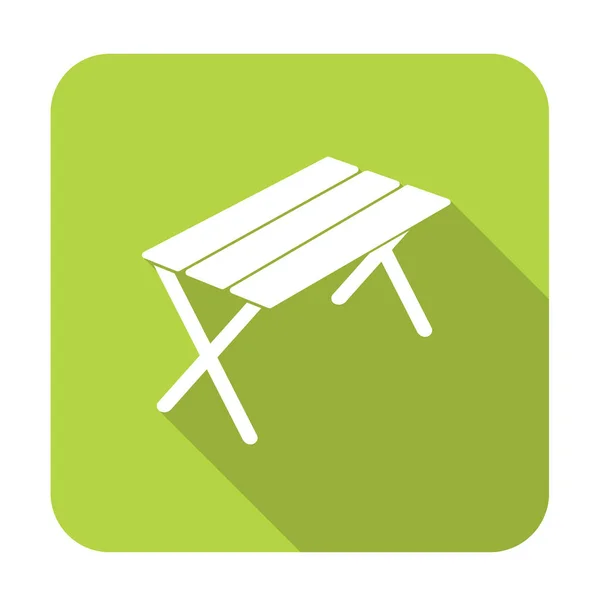 Icône Table Camping Illustration Vectorielle — Image vectorielle