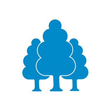 Yaprak döken orman simgesi. Vektör çizim