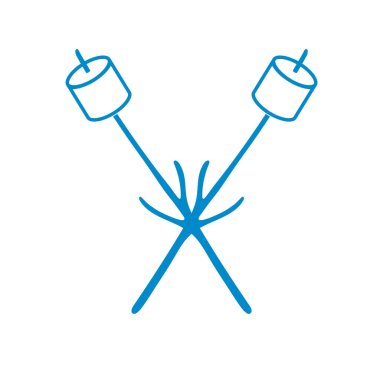 Zephyr şiş simgesini. Vektör illustratio