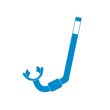 Dalış Şnorkel simgesi. Dalış vektör çizim için tüp izole