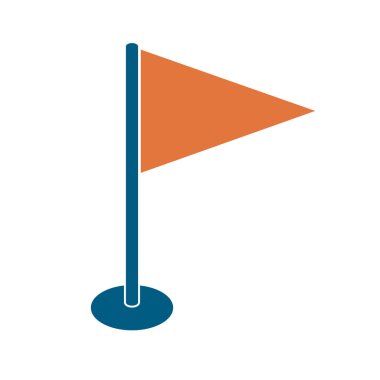 Bayrak işareti simgesi. Konum işaretçisi işaret