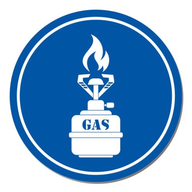 Kamp simge vektör soba. Vektör çizim