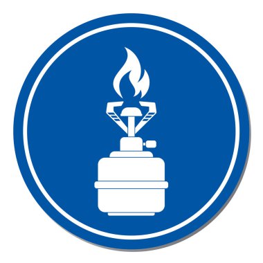 Kamp simge vektör soba. Vektör çizim