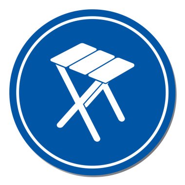 Kamp dışkı simgesi. Vektör illustratio