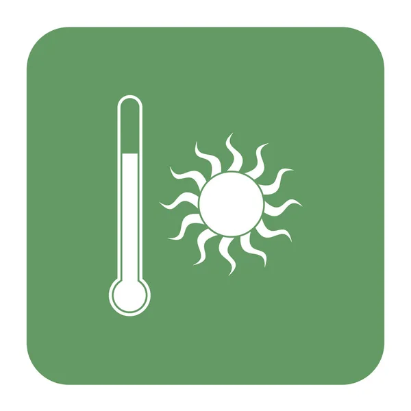 El icono del termómetro — Archivo Imágenes Vectoriales